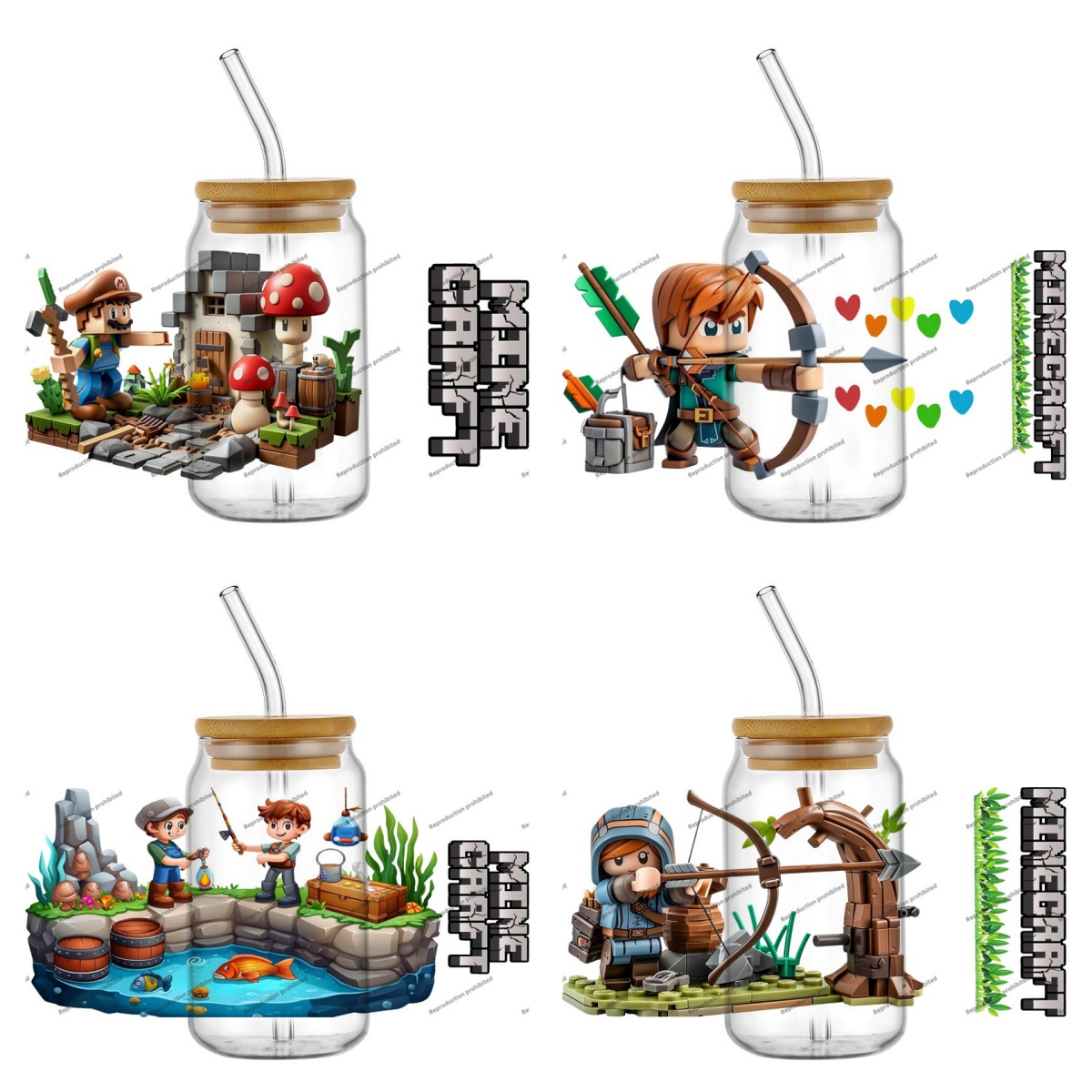 Building Blocks - Wysoka jakość ‌ Naklejka transferowa 3D