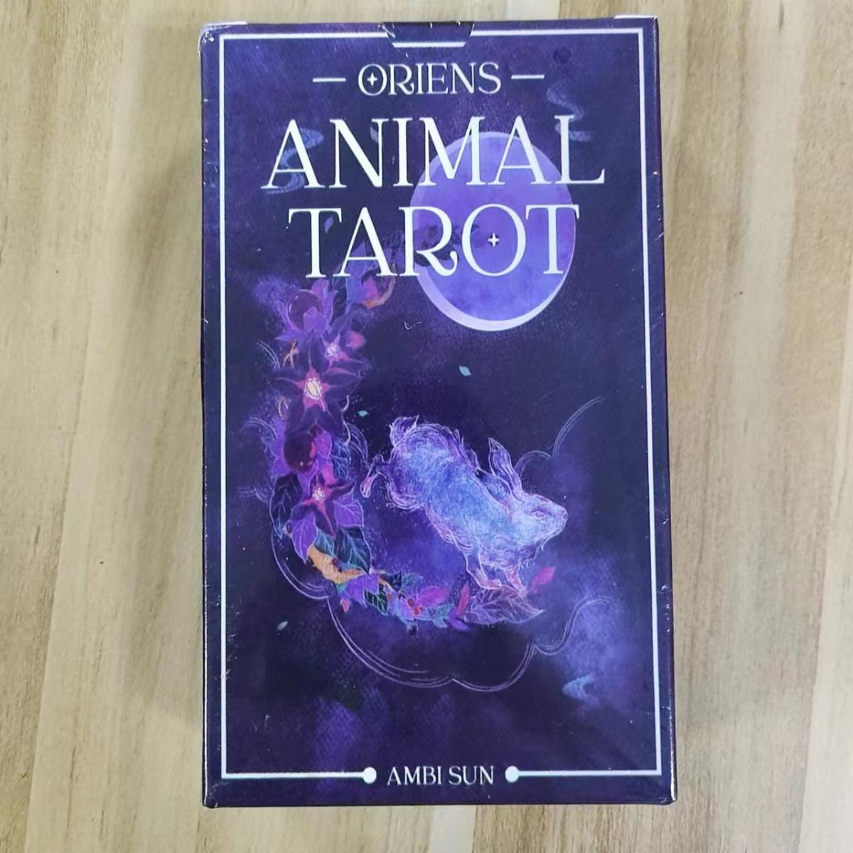 Tarot Cards Deck With Guidebook - 12x7 cm Oriens Animal Tarot 78