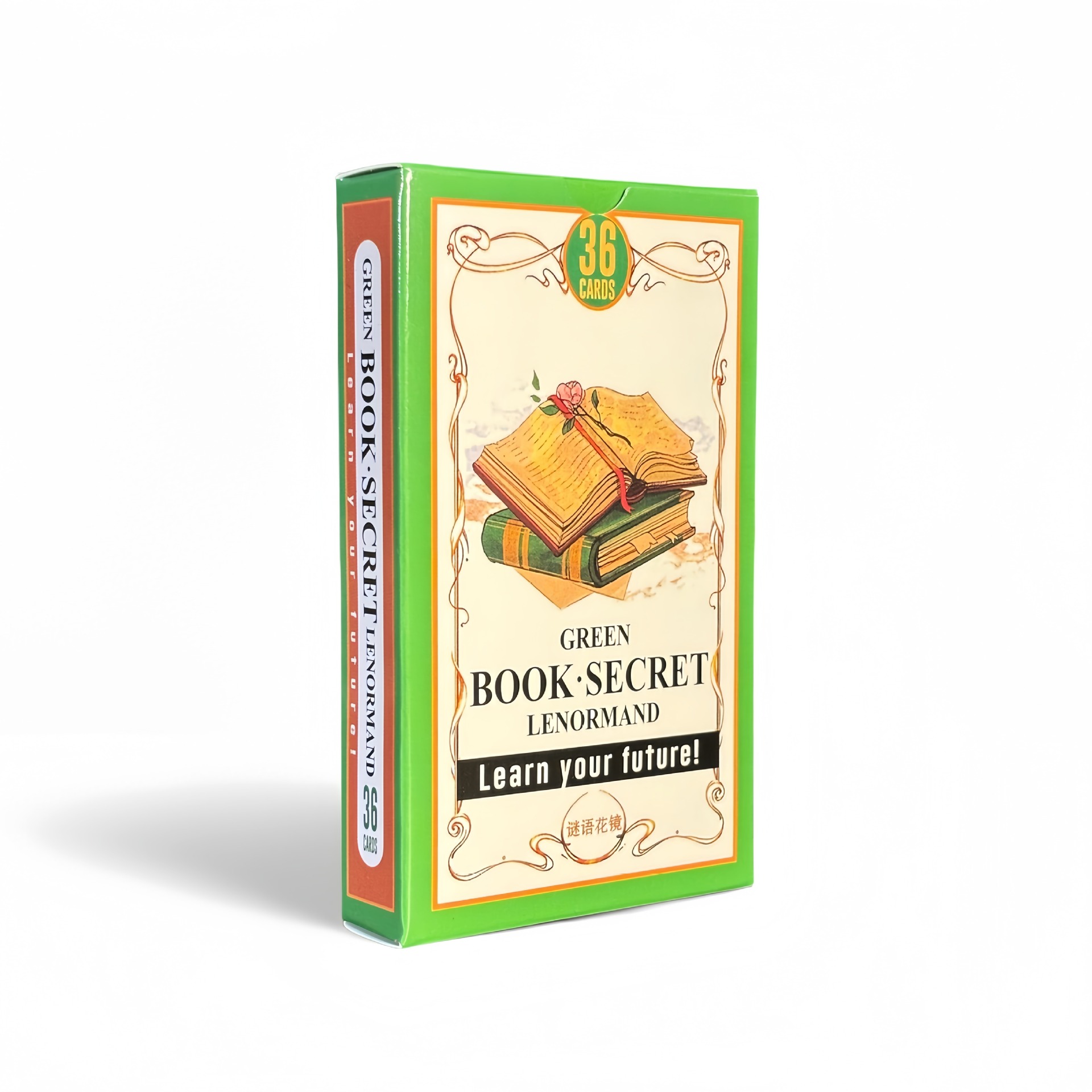 Tarot Cards Deck With Guidebook - Karty Wyroczni Lenormand Green Book Secret,