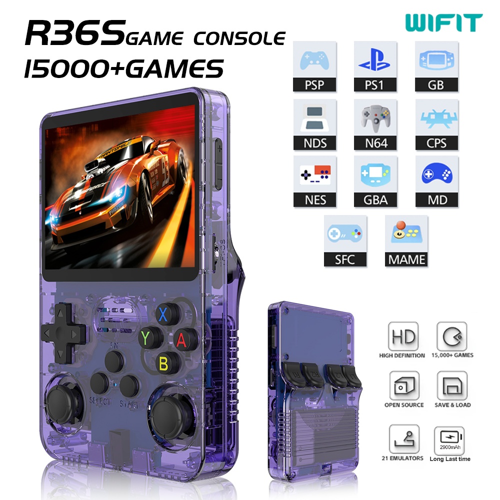 Retro Handheld Game Console R36S - Konsola przenośna R36s, retro arcade, nostalgiczne