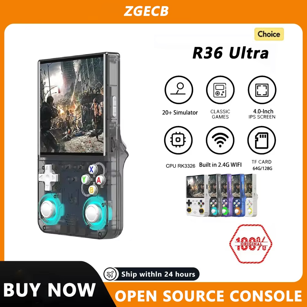 Retro Handheld Game Console R36S - Konsola do gier przenośna FLLAPT R36Ultra