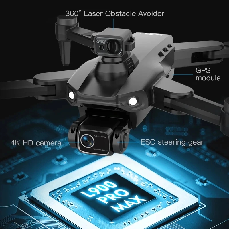 L900 Pro MAX GPS Drone 4K Prof – Fpv Brushless Rc Drone 4K recenzja i cena