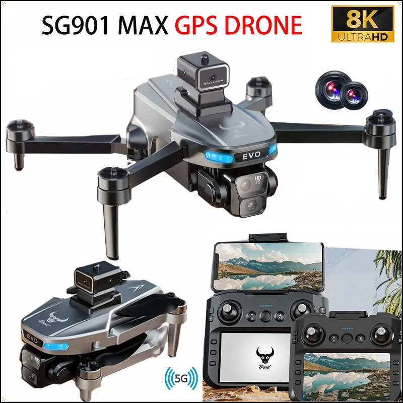 Dron 8K Profesjonalny z GPS, K – Fpv Brushless Rc Drone 4K recenzja i cena
