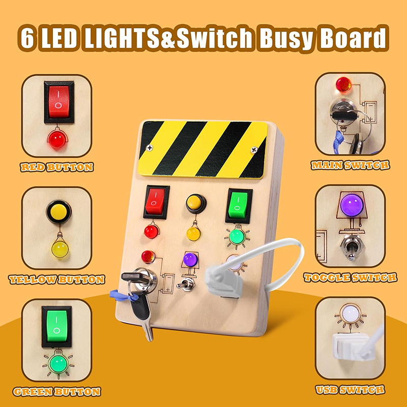 Tablica Montessori z zabawkami – Montessori Wooden Busy Board Toddler recenzja i cena