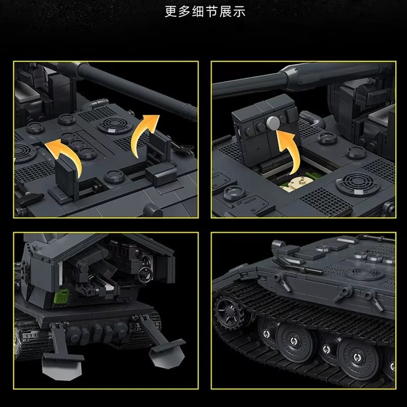 97017 2036PCS MOC Duży model c – Lego Compatible Military Tank recenzja i cena