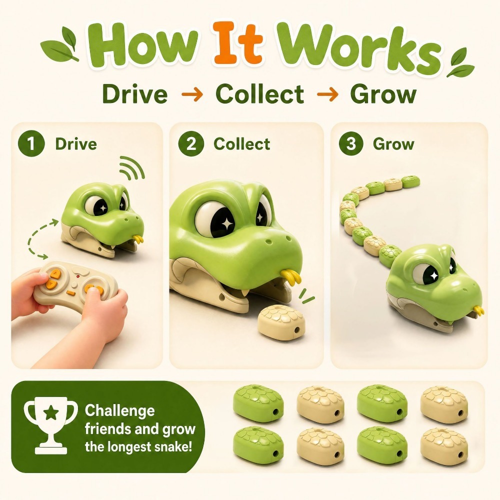 Zdalnie Sterowany Chciwy Wąż z – Remote Control Toys recenzja i cena